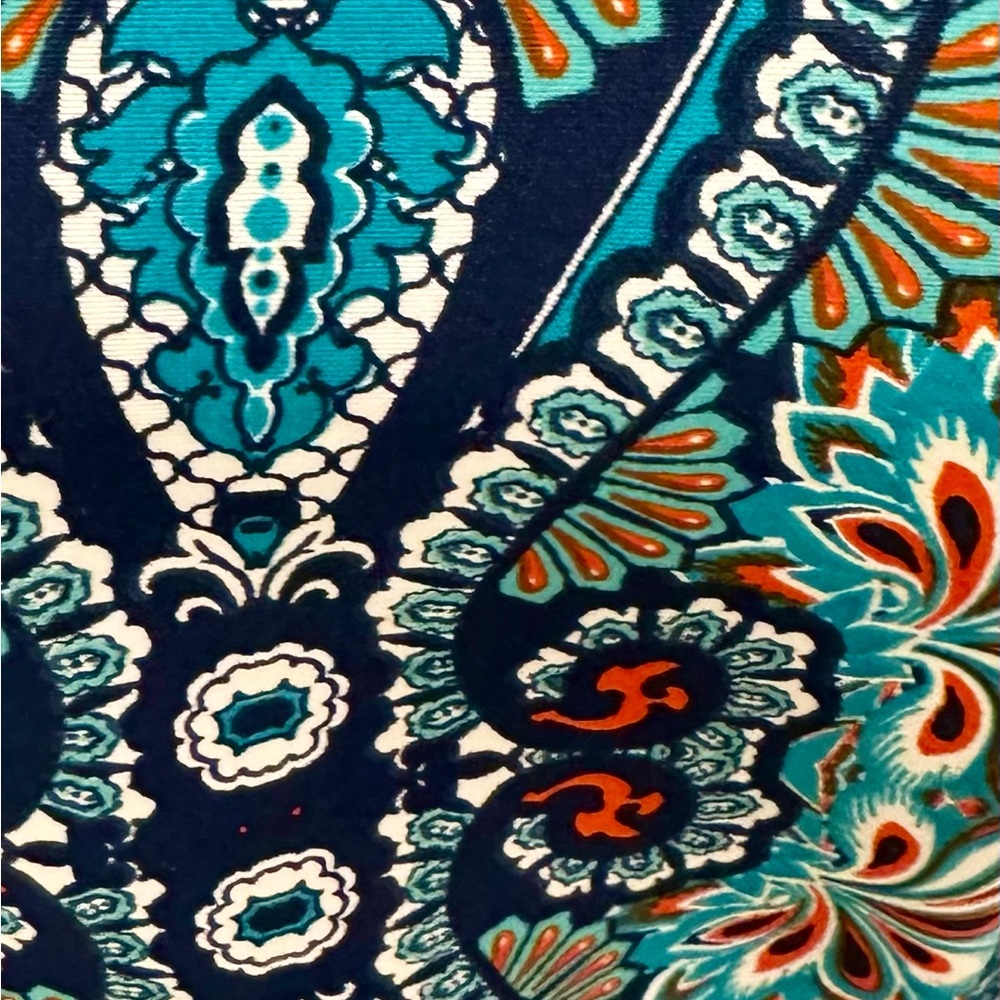 Liz Claiborne Paisley Tank Top - Blue and Orange - Picture 13 of 14